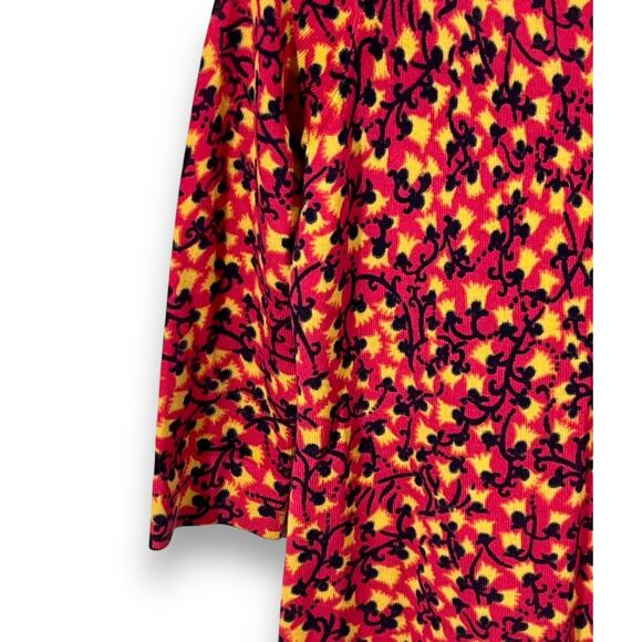 Lilly Pulitzer Anna Wool Floral Tunic Sweater Pink Orange Navy Medium - Picture 8 of 12